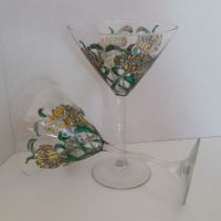hand made painted glasses