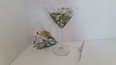 hand made painted glasses