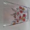 Vase /silver ,red hand painted - Image 2