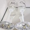 Wedding Glasses , Bride and Groom Glasses , Toasting Flutes - Image 4