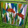 Colorful Hand Painted Sun Catcher, - Image 3