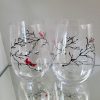 Hand painted stemless wine glass - Image 2