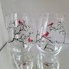 Hand painted stemless wine glass - Image 3