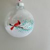 Red cardinal,hand painted ornament - Image 7