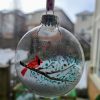 Red cardinal,hand painted ornament - Image 8