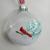Red cardinal,hand painted ornament - Image 5