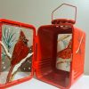 Hand painted candle holder ,red cardinal - Image 2