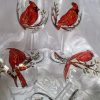 Red Cardinal Wine glasses - Image 3